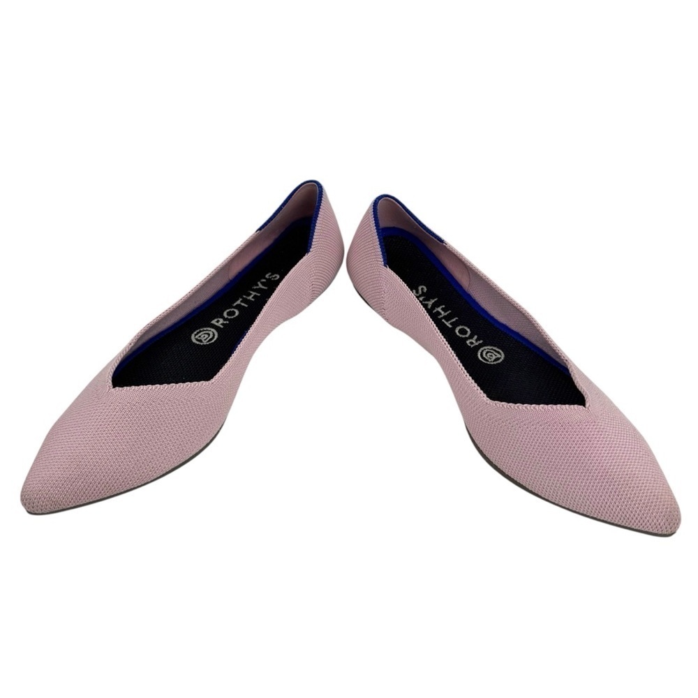Rothy's The Point Petal Pink Flats Ballet Shoes Women's Casual Size 8.5 Retired - Picture 11 of 16